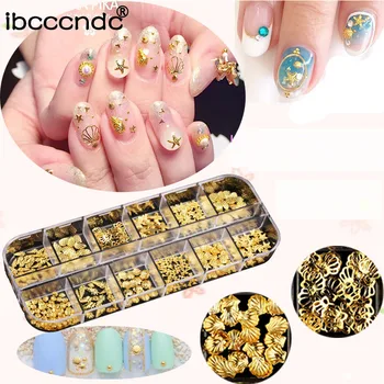 3D Decorations Gold Hollow Nail Art Metal Nail Sea Shell Starfish Mixed Studs DIY Nail Decoration Rhinestone Body Nail Stickers
3D Decorations Gold Hollow Nail Art Metal Nail Sea Shell Starfish Mixed Studs DIY Nail Decoration Rhinestone Body Nail Stickers