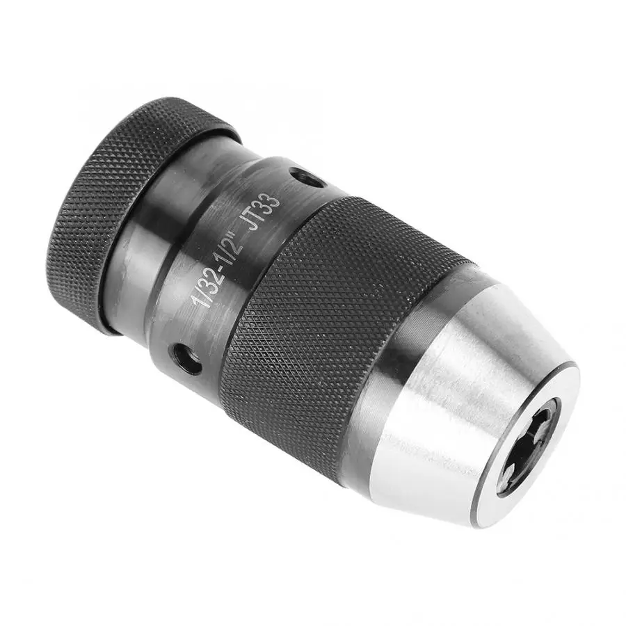 1/32-1/2'' CNC Lathe JT33 Mount Carbon Steel Self-tightening Drill Chuck Bit Drill Adapter Large Clamp Range
1/32-1/2'' CNC Lathe JT33 Mount Carbon Steel Self-tightening Drill Chuck Bit Drill Adapter Large Clamp Range