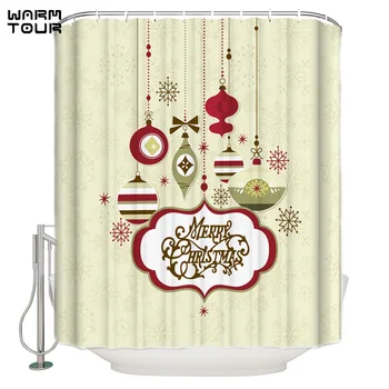 WARMTOUR Shower Curtain Merry Christams Day Ceremony Extra Long Fabric Bath Shower Curtains Bathroom Decor with Hooks
WARMTOUR Shower Curtain Merry Christams Day Ceremony Extra Long Fabric Bath Shower Curtains Bathroom Decor with Hooks