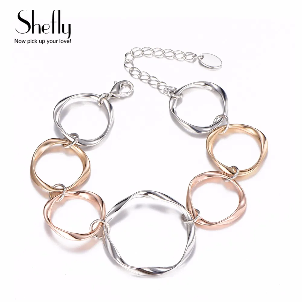 Fashion Gold Silver Color Circles Bracelet & Bangles for Woman Minimalist Big Round Femaleacelets Girl's Gifts pulseira feminina
Fashion Gold Silver Color Circles Bracelet & Bangles for Woman Minimalist Big Round Femaleacelets Girl's Gifts pulseira feminina