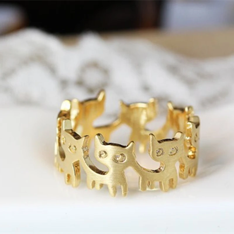 Fashion gold Cat Rings For Women Animal Ear Party Wedding Bands Lovely Zinc Alloy Rings anillo gato
Fashion gold Cat Rings For Women Animal Ear Party Wedding Bands Lovely Zinc Alloy Rings anillo gato