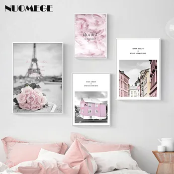 Nordic Pink Rose Landscape Canvas Painting Paris Architecture Feather Decorative Picture for Living Room Restaurant Wall Decor
Nordic Pink Rose Landscape Canvas Painting Paris Architecture Feather Decorative Picture for Living Room Restaurant Wall Decor
