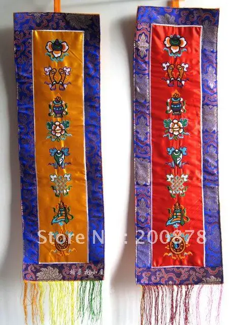 TBC922 Tibetan Buddhist decor hanger pair, Eight Auspicious amulet wall hangering,70*21.5cm,Free Shipping
TBC922 Tibetan Buddhist decor hanger pair, Eight Auspicious amulet wall hangering,70*21.5cm,Free Shipping