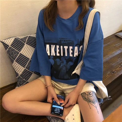Letter Printed Causal Character Oversize Loose All Match Female Female Women 2019 Summer Spring Short Sleeve Female Female Tops
Letter Printed Causal Character Oversize Loose All Match Female Female Women 2019 Summer Spring Short Sleeve Female Female Tops