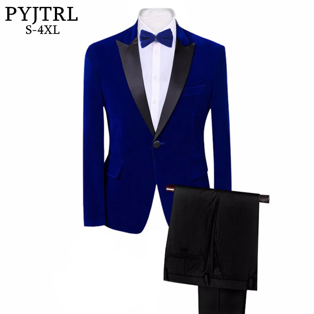 PYJTRL Brand Mens Classic 3 Pieces Set Velvet Suits Stylish Burgundy Royal Blue Black Wedding Groom Slim Fit Tuxedo Prom Costume
PYJTRL Brand Mens Classic 3 Pieces Set Velvet Suits Stylish Burgundy Royal Blue Black Wedding Groom Slim Fit Tuxedo Prom Costume