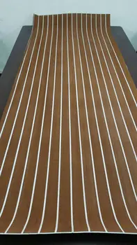 Marine Boat EVA Teak Deck Sheet MLS Dark Brown With White Stripe 1200mm*2400mm*6mm 47" * 94" *1/4"
Marine Boat EVA Teak Deck Sheet MLS Dark Brown With White Stripe 1200mm*2400mm*6mm 47" * 94" *1/4"