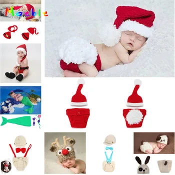 Crochet Newborn Photography Accessories Santa Claus Design Baby Costume for Photo Shoot Knitted Baby Christmas Hat Photo Props
Crochet Newborn Photography Accessories Santa Claus Design Baby Costume for Photo Shoot Knitted Baby Christmas Hat Photo Props