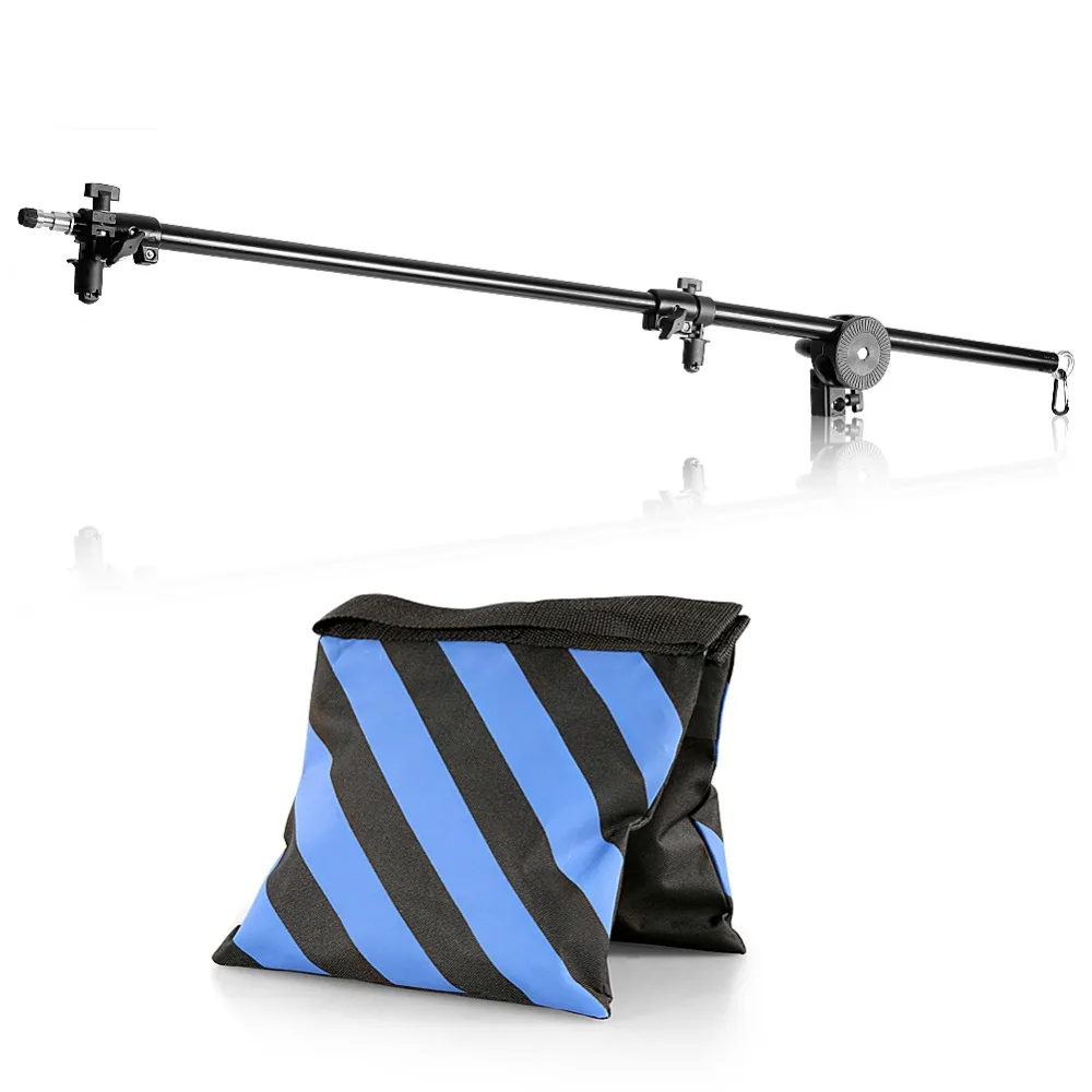 Neewer 30"-75"/76-190cm Swivel Head Aluminum Alloy 1/4" Thread Mount Boom Arm Holder with Sandbag for Reflector,LED Video Light
Neewer 30"-75"/76-190cm Swivel Head Aluminum Alloy 1/4" Thread Mount Boom Arm Holder with Sandbag for Reflector,LED Video Light