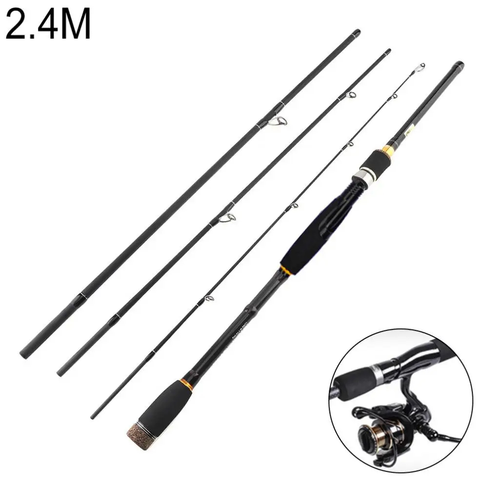 2.4m/2.7m 4 Sections Professional High Quality Carbon Fiber Lure Fishing Rod M Power Ultra Light Spinning Fishing Pole
2.4m/2.7m 4 Sections Professional High Quality Carbon Fiber Lure Fishing Rod M Power Ultra Light Spinning Fishing Pole