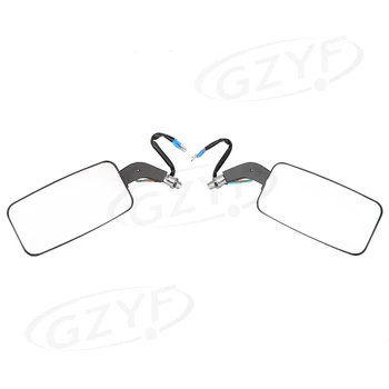 Rearview Side Mirrors w/ LED Light Turn Signal Lights For Harley Motorcycle bikes choppers crusiers touring w/ 8mm 10mm Thread
Rearview Side Mirrors w/ LED Light Turn Signal Lights For Harley Motorcycle bikes choppers crusiers touring w/ 8mm 10mm Thread