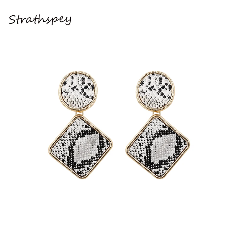 STRATHSPEY Ethnic Snakeskin Drop Earrings For Women Boho Vintage Geometry Leather Dangle Earring Statement Jewelry Wholesale
STRATHSPEY Ethnic Snakeskin Drop Earrings For Women Boho Vintage Geometry Leather Dangle Earring Statement Jewelry Wholesale