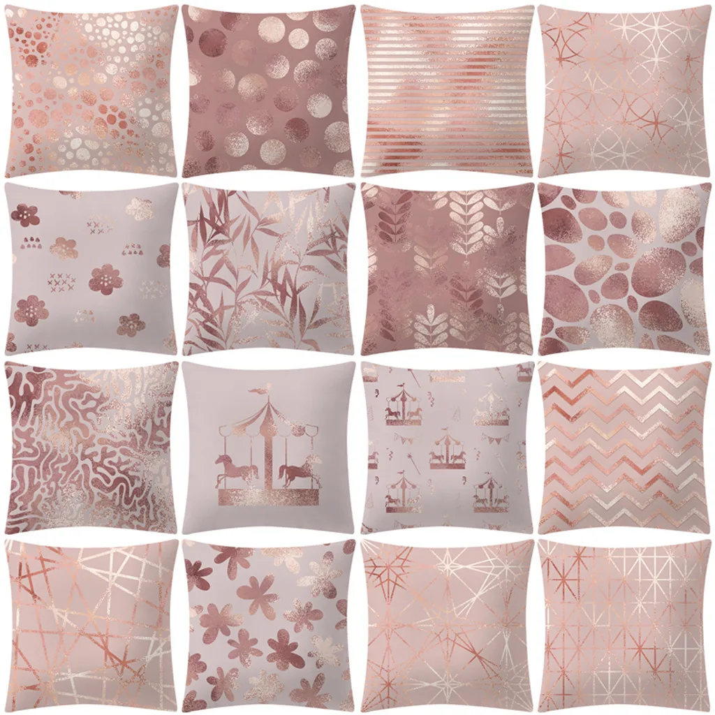 2019 Pillow Case Rose Gold Pink Cushion Cover Square Pillowcases Home Decor Funda Cojin Housse de Coussin Throw Pillow Cover
2019 Pillow Case Rose Gold Pink Cushion Cover Square Pillowcases Home Decor Funda Cojin Housse de Coussin Throw Pillow Cover