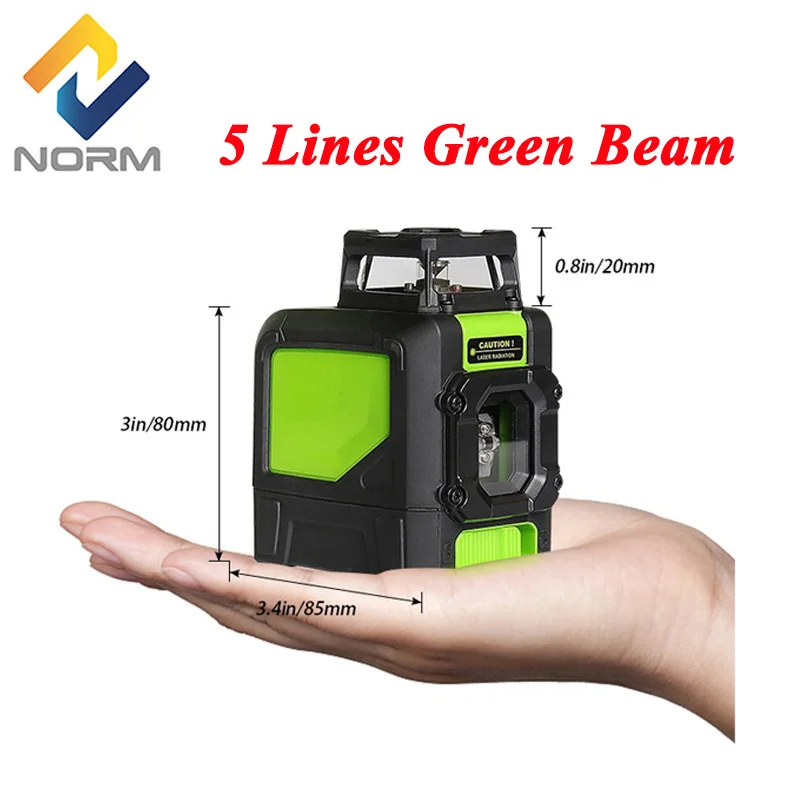 Norm 5 Lines 2 Lines laser level Green/Red Beam portable Mini Style Self-Leveling Laser Level Powerful tool Laser Level Meter
Norm 5 Lines 2 Lines laser level Green/Red Beam portable Mini Style Self-Leveling Laser Level Powerful tool Laser Level Meter