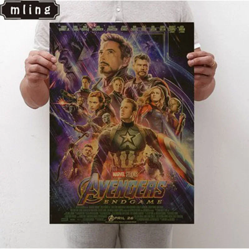 mling 1PC 2019 New Marvel Movie Avengers Endgame Poster Superhero Poster Cafe Interior Sticker Art Painting
mling 1PC 2019 New Marvel Movie Avengers Endgame Poster Superhero Poster Cafe Interior Sticker Art Painting