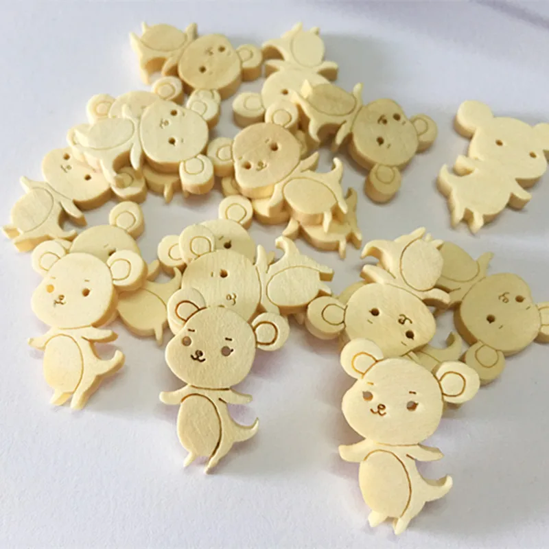 50Pcs Mouse Wooden Buttons for Clothing Decorative Crafts Wood Button for Clothes Sewing Scrapbooking DIY Accessories 18*25mm
50Pcs Mouse Wooden Buttons for Clothing Decorative Crafts Wood Button for Clothes Sewing Scrapbooking DIY Accessories 18*25mm