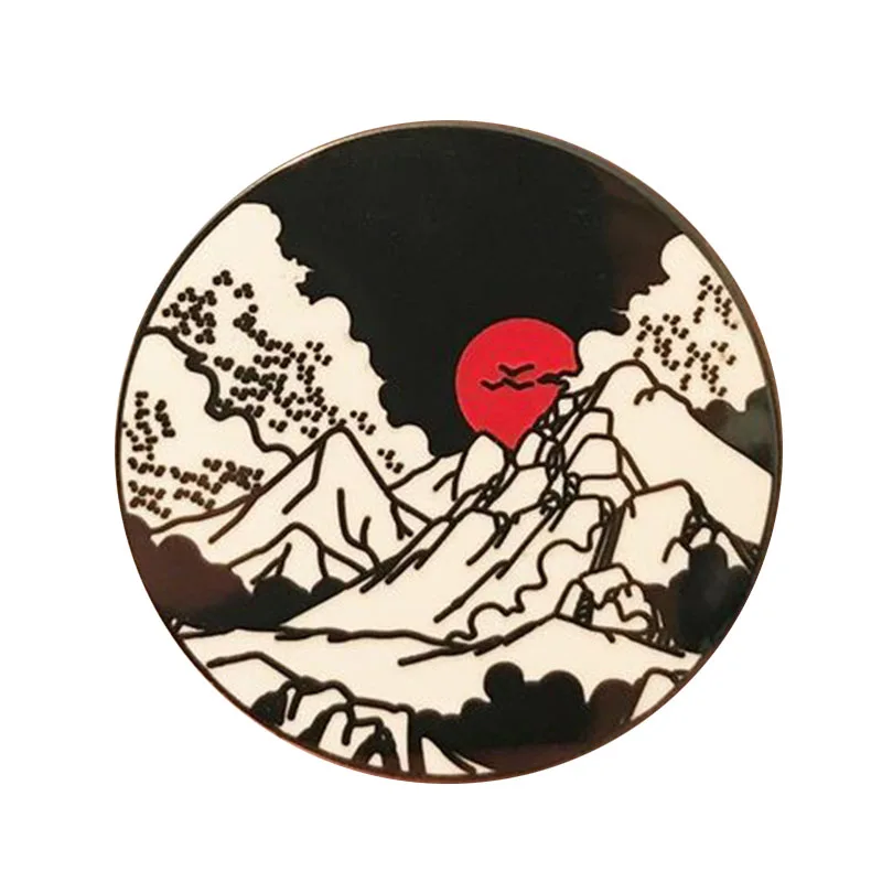 Mountain sun Enamel pin tree forest brooch explore nature badge travel jewelry adventurer gift sunset landscape pins
Mountain sun Enamel pin tree forest brooch explore nature badge travel jewelry adventurer gift sunset landscape pins
