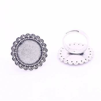 10pcs Fit18mm Dia Antique Alloy Adjustable Ring Bases Blanks Cabochon Rings Settings Fit DIY Ring Making 8C1349
10pcs Fit18mm Dia Antique Alloy Adjustable Ring Bases Blanks Cabochon Rings Settings Fit DIY Ring Making 8C1349