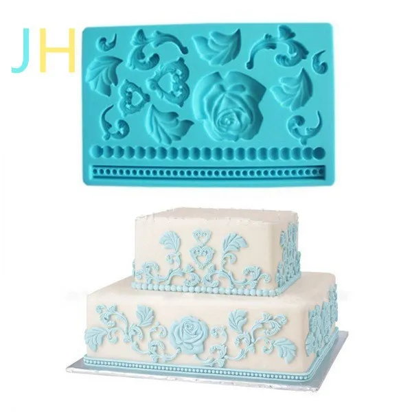 Silicone flip sugar mold lace large flowers leaves embossed pattern dry pace cake round mold
Silicone flip sugar mold lace large flowers leaves embossed pattern dry pace cake round mold