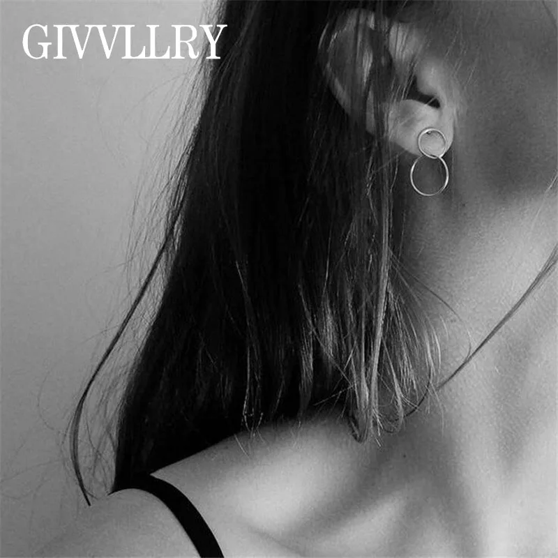 Double Copper Circle Stud Earrings Fashion Jewelry Female Basic Style Punk Minimalist Gold Silver Small Round Earrings for Women
Double Copper Circle Stud Earrings Fashion Jewelry Female Basic Style Punk Minimalist Gold Silver Small Round Earrings for Women