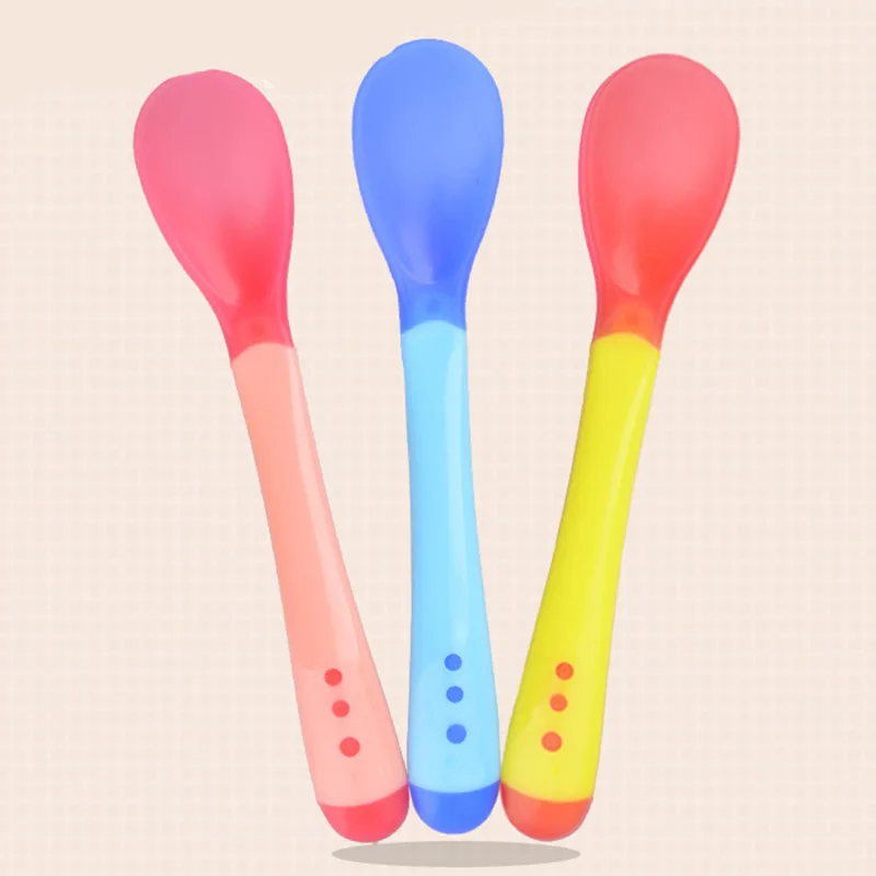 3pcs Baby Silicon Spoon Baby Safety Temperature Sensing Kids Children Flatware Feeding Spoon
3pcs Baby Silicon Spoon Baby Safety Temperature Sensing Kids Children Flatware Feeding Spoon