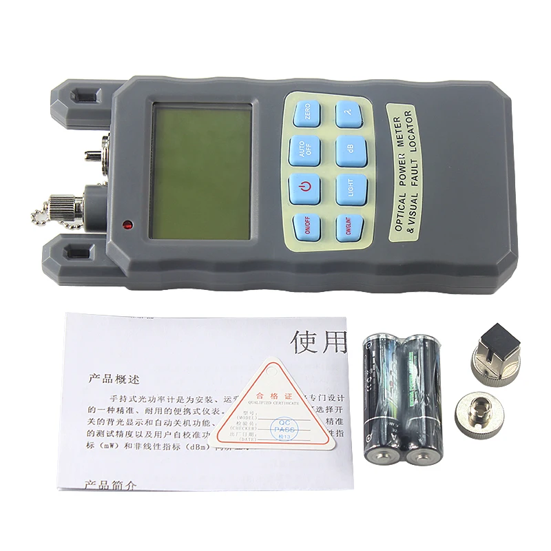 All-IN-ONE Fiber optical power meter -70 to +10dBm1mw 5km Fiber Optic Cable Tester Visual Fault Locator
All-IN-ONE Fiber optical power meter -70 to +10dBm1mw 5km Fiber Optic Cable Tester Visual Fault Locator