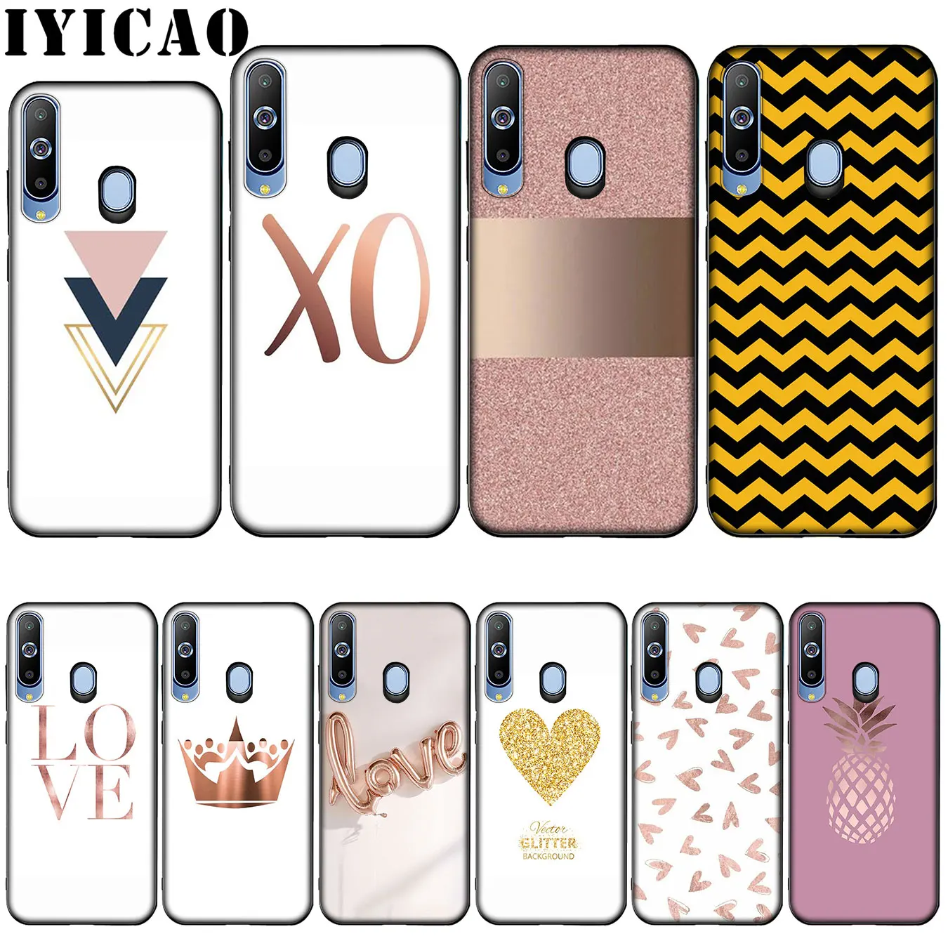 IYICAO Love Heart Pineapple Gold Rose Stripes Silicone Soft Case for Samsung Galaxy A10 A30 A40 A50 A70 M10 M20 M30 Cover
IYICAO Love Heart Pineapple Gold Rose Stripes Silicone Soft Case for Samsung Galaxy A10 A30 A40 A50 A70 M10 M20 M30 Cover