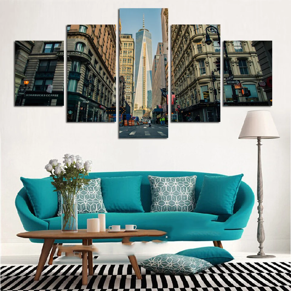 Pictures Painting Canvas Living Room Modular Wall Art 5 Panel City Building Landscape Frame HD Printed Modern Poster Home Decor
Pictures Painting Canvas Living Room Modular Wall Art 5 Panel City Building Landscape Frame HD Printed Modern Poster Home Decor
