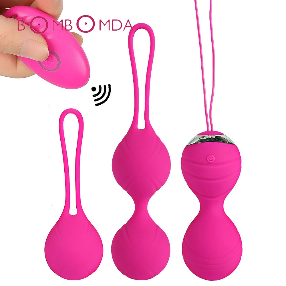 4 pcs Vaginal Tighten Exercise Kegel Balls Vibrator For Women Wireless Remote Vibrating Vagina Eggs Vibrator Sex Toy For Women (11)