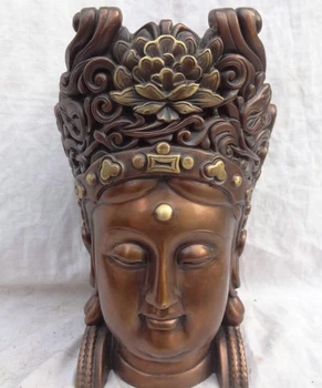 fast shipping USPS to USA S1604 10" Chinese Pure Bronze Buddhism Lotus Kwan-Yin Goddess GuanYin Head Statue Set
fast shipping USPS to USA S1604 10" Chinese Pure Bronze Buddhism Lotus Kwan-Yin Goddess GuanYin Head Statue Set