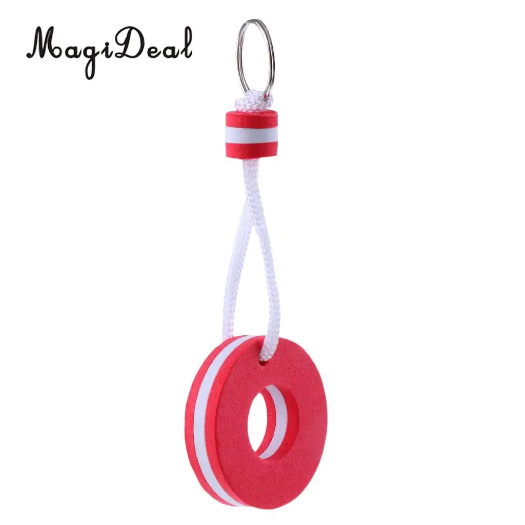 MagiDeal Boat Floating Key Chain Storage Keychain Marine Keys Holder- Red Buoy Shaped