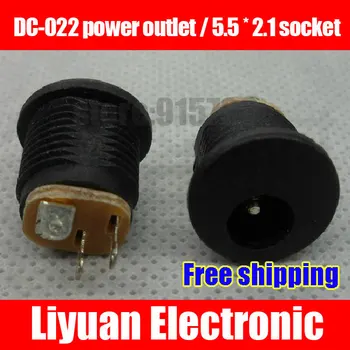 Free shipping DC-022 power outlet / 5.5 * 2.1 socket / Power socket / hole threaded nut / panel mounting
Free shipping DC-022 power outlet / 5.5 * 2.1 socket / Power socket / hole threaded nut / panel mounting