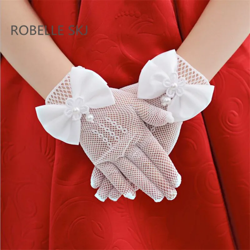 Flower Girl Gloves 1 Pair Ivory Lace Pearls Child Gloves First Communion Accessories for Little Girls Gloves with Bow
Flower Girl Gloves 1 Pair Ivory Lace Pearls Child Gloves First Communion Accessories for Little Girls Gloves with Bow