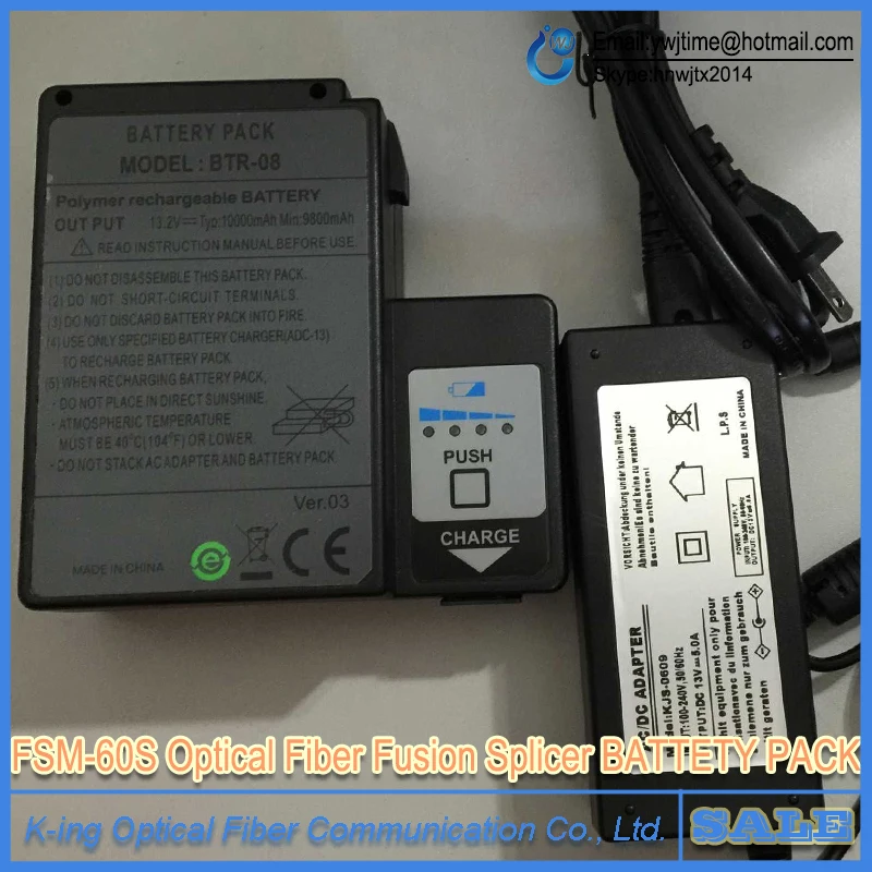 Fujikura FSM-60S FSM-18S FSM-60R FSM-18R Optical Fiber Fusion Splicer Batter Pack BTR-08
Fujikura FSM-60S FSM-18S FSM-60R FSM-18R Optical Fiber Fusion Splicer Batter Pack BTR-08