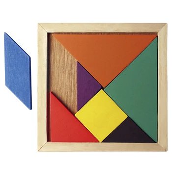 Tangram 7 Pcs Jigsaw Puzzle Colorful Square IQ Game Brain Teaser Intelligent Educational Wooden Toys for Kids
Tangram 7 Pcs Jigsaw Puzzle Colorful Square IQ Game Brain Teaser Intelligent Educational Wooden Toys for Kids