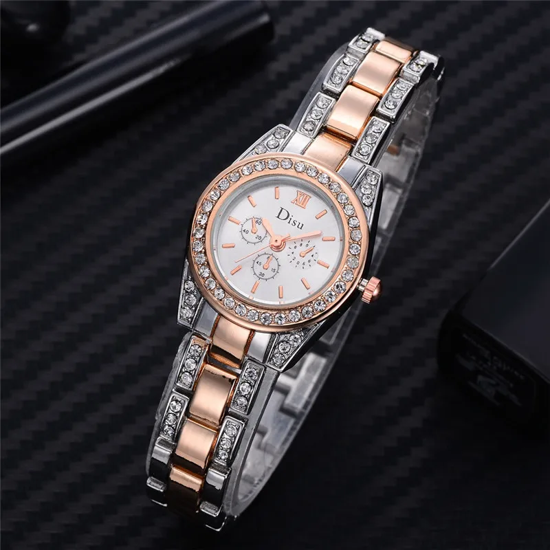 DISU Rose Gold Women's Elegant Rhinestone Watches 2019 New Hot Sale Luxury Top Brand Business Fashion Ladies Dress Watches 3L50
DISU Rose Gold Women's Elegant Rhinestone Watches 2019 New Hot Sale Luxury Top Brand Business Fashion Ladies Dress Watches 3L50