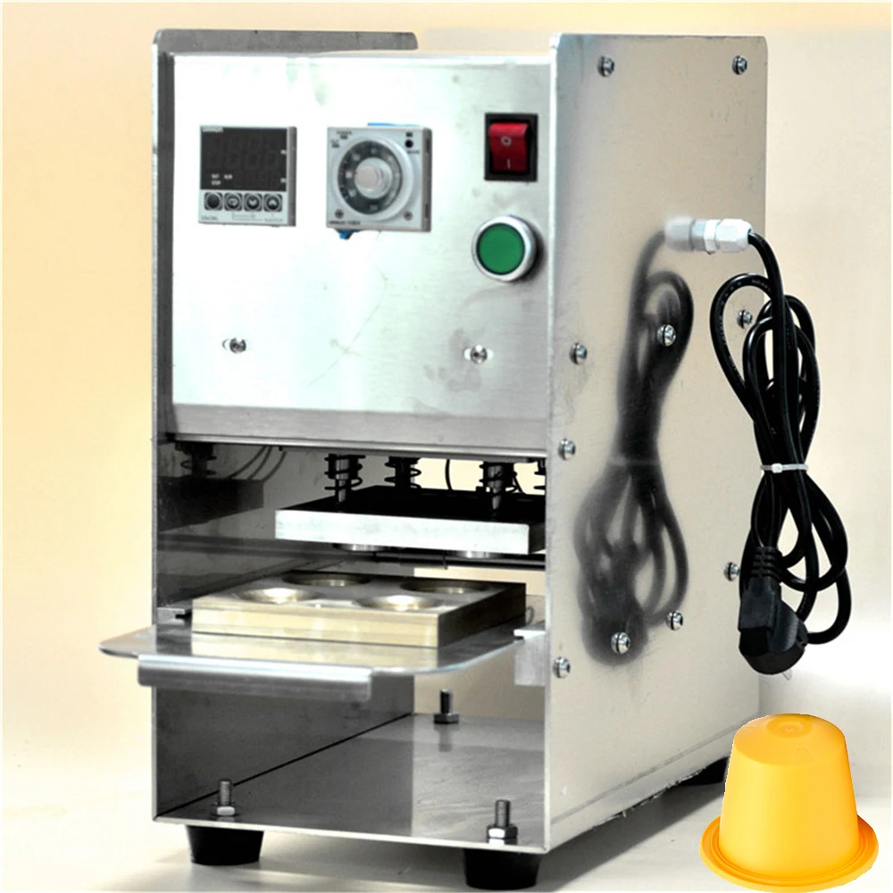 Semi Automatic Manual Heat Seal Machine for Heat Seal Aluminium Foil Lid Compatible with Nespresso Plastic Coffee Capsules
Semi Automatic Manual Heat Seal Machine for Heat Seal Aluminium Foil Lid Compatible with Nespresso Plastic Coffee Capsules