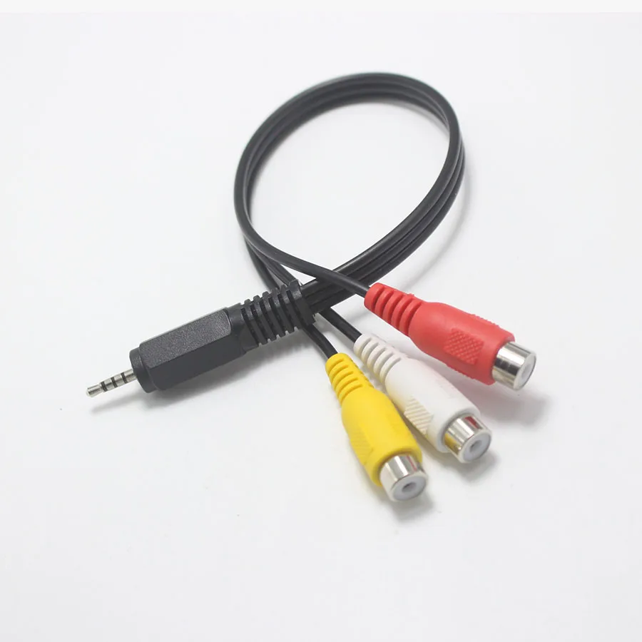 1pcs 2.5mm 4 Pole Male Plug to RCA Female AV Socket 2.5mm Stereo Music Audio Cable Cord AUX for Mp3 Pod TV 25cm
1pcs 2.5mm 4 Pole Male Plug to RCA Female AV Socket 2.5mm Stereo Music Audio Cable Cord AUX for Mp3 Pod TV 25cm