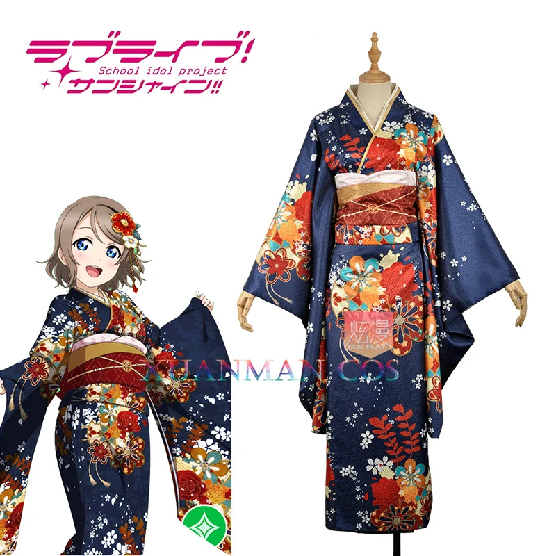 LoveLive!SunShine!! Aqours Watanabe You Printed Taisho Kimono Awakening Cosplay Costume Custom Adult Long Girl Dress W1146
LoveLive!SunShine!! Aqours Watanabe You Printed Taisho Kimono Awakening Cosplay Costume Custom Adult Long Girl Dress W1146