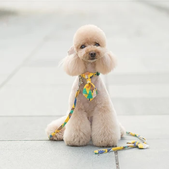 Tropical Jungle Style Pet Dog Harness Leash Set Dog Vest for Small Dogs Bow Tie Puppy Harness Chest Strap Chihuahua Poodle
Tropical Jungle Style Pet Dog Harness Leash Set Dog Vest for Small Dogs Bow Tie Puppy Harness Chest Strap Chihuahua Poodle