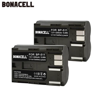 Bonacell 2200mAh BP-511 BP-511A BP 511A for Camera Battery BP511 BP 511 For Canon EOS 40D 300D 5D 20D 30D 50D 10D G6 L50
Bonacell 2200mAh BP-511 BP-511A BP 511A for Camera Battery BP511 BP 511 For Canon EOS 40D 300D 5D 20D 30D 50D 10D G6 L50