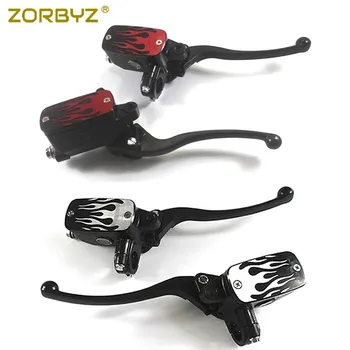 ZORBYZ 7/8" 22mm Handlebar Flame Hand Control Reservoir Brake Hydraulic Clutch Levers For Harley Honda Suzuki
ZORBYZ 7/8" 22mm Handlebar Flame Hand Control Reservoir Brake Hydraulic Clutch Levers For Harley Honda Suzuki