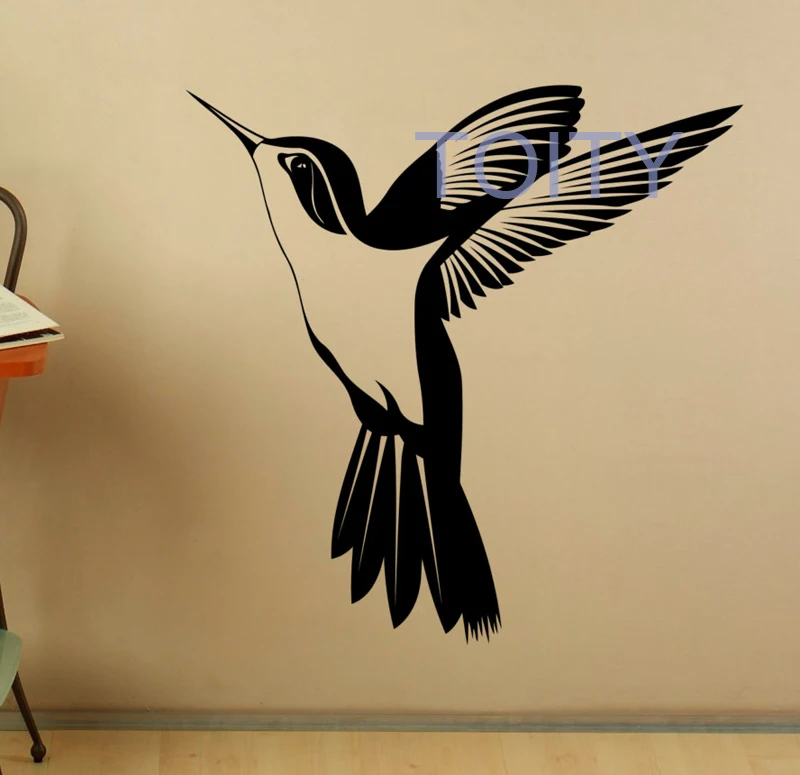 Hummingbird Wall Sticker Colibri Bird Vinyl Decal Home Interior Design Bedroom Dorm Decor Removable Mural H57cm x W58cm
Hummingbird Wall Sticker Colibri Bird Vinyl Decal Home Interior Design Bedroom Dorm Decor Removable Mural H57cm x W58cm