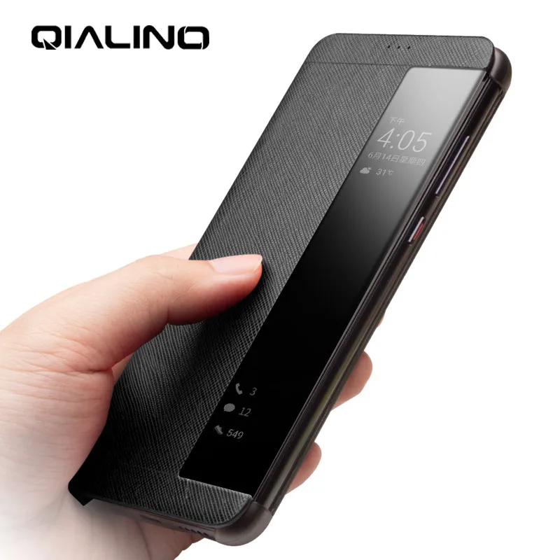 QIALINO Luxury Genuine Leather Phone Cover for Huawei P20 Handmade Business with Window Flip Case for Huawei P20Pro 5.8/6.1 inch
QIALINO Luxury Genuine Leather Phone Cover for Huawei P20 Handmade Business with Window Flip Case for Huawei P20Pro 5.8/6.1 inch