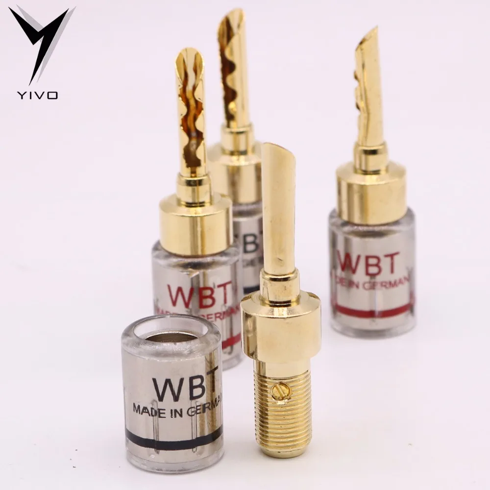 4pcs Hi-end YIVO XSSH Audio DIY HIFI brass copper plating gold banana Male Plug speaker connector Plugs Jack
4pcs Hi-end YIVO XSSH Audio DIY HIFI brass copper plating gold banana Male Plug speaker connector Plugs Jack