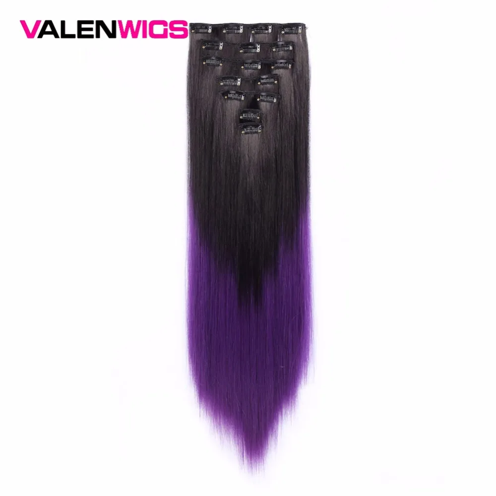 Valen Wigs 22" 7pcs Full Head Straight Clip in Hair Extensions Synthetic Hairpiece Heat Resistant Fiber Hair 12 Colors Available
Valen Wigs 22" 7pcs Full Head Straight Clip in Hair Extensions Synthetic Hairpiece Heat Resistant Fiber Hair 12 Colors Available