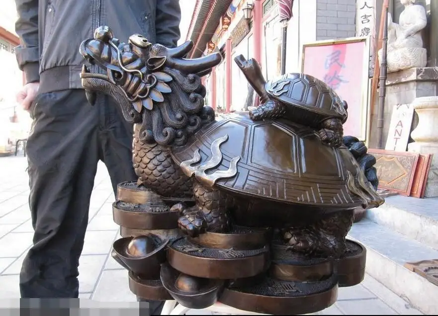 chinese Feng Shui red bronze On Yuanbao Dragon tortoise tortoise beast statue
chinese Feng Shui red bronze On Yuanbao Dragon tortoise tortoise beast statue