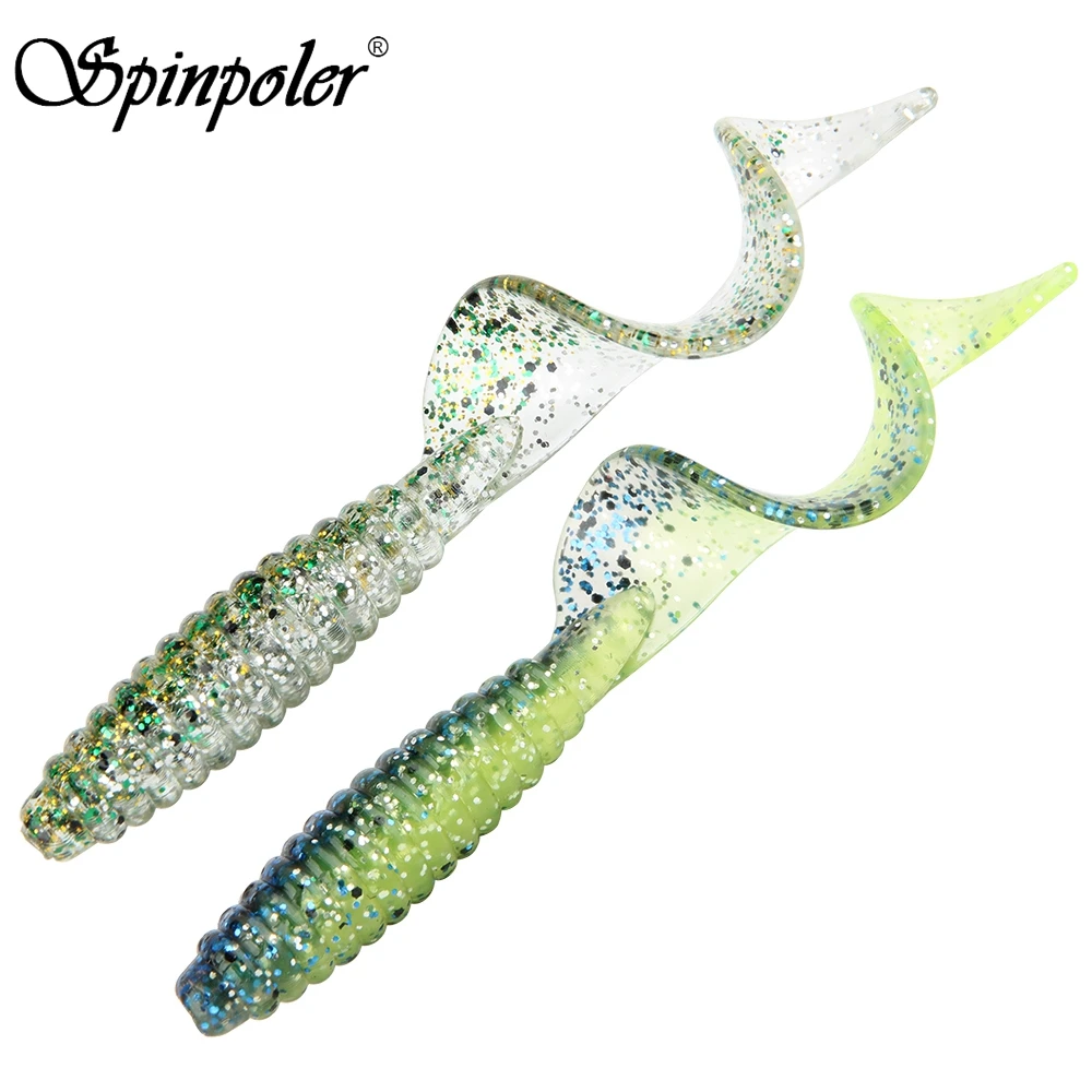 10pcs/Lot Spinpoler Soft Worm Plastic Fishing Lure 14 Colors With Curly Tail Extended Perch Grub Soft Lure 6.5cm/8.5cm 2.5g/5.5g
10pcs/Lot Spinpoler Soft Worm Plastic Fishing Lure 14 Colors With Curly Tail Extended Perch Grub Soft Lure 6.5cm/8.5cm 2.5g/5.5g