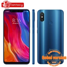 Global Version Xiaomi Mi 8 6GB 64GB NFC IR Face Unlock Snapdragon 845 Octa Core 6.21" AMOLED Smartphone MIUI 20MP Front Camera(China)