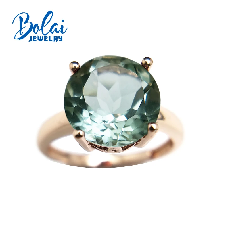 Bolaijewelry,round10.0mm green amethyst gemstone special divise aulic Ring 925 rose color sterling silver jewelry for women 
Bolaijewelry,round10.0mm green amethyst gemstone special divise aulic Ring 925 rose color sterling silver jewelry for women