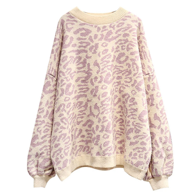 HSA 2018 Autumn Winter Women Leopard Pullover and Sweaters Round Neck Oversize Sweater Jumpers Casual Leopard Korean Pull Femme
HSA 2018 Autumn Winter Women Leopard Pullover and Sweaters Round Neck Oversize Sweater Jumpers Casual Leopard Korean Pull Femme